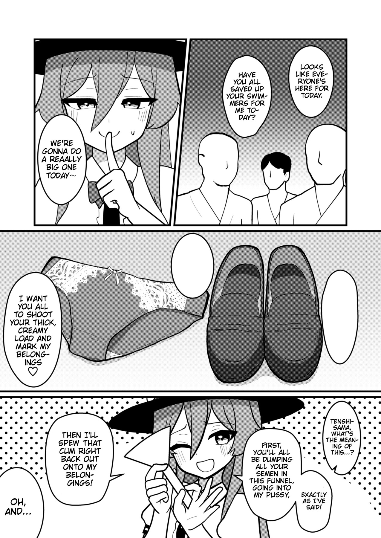 Hentai Manga Comic-Tenshi-chan Really Loves Semen Play-Read-19
